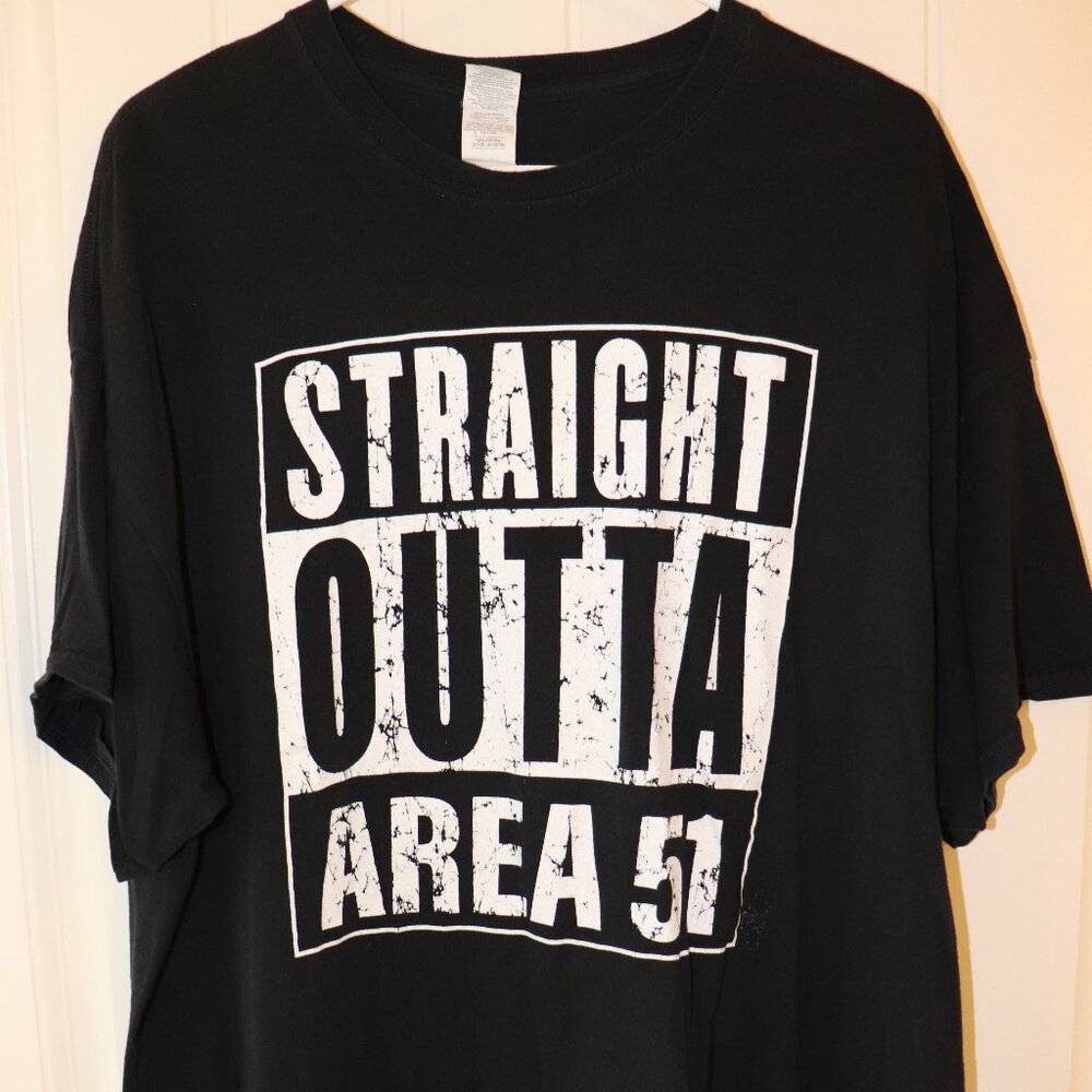 Straight Outta Area 51 Novelty T-Shirt